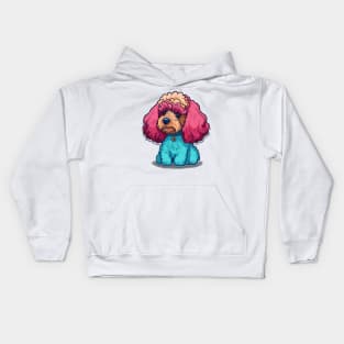 Toy Poodle Portrait Kids Hoodie